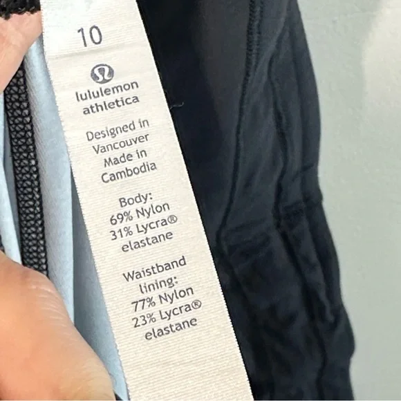 Lululemon Womens Quick Pace 7/8 Soundwave Leggings Size 10 Training Gym Yoga Run - Picture 14 of 16